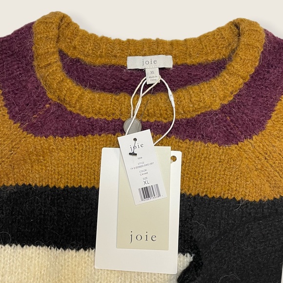 Joie - Izzie Chunky Striped Sweater - Size XL - Picture 8 of 9